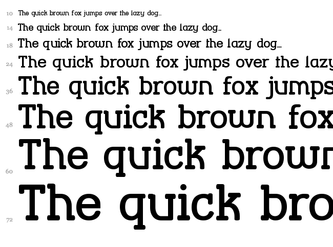 Street Corner Slab font waterfall